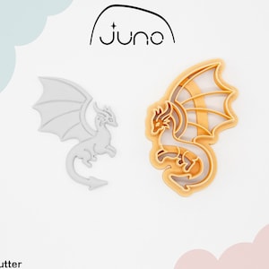 Cute Dragon Printed Clay, Polymer Clay, Cookie Cutter