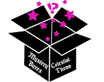 Mystery Boxes | Celestial Theme, Printed Clay, Polymer Clay, Cookie Cutter