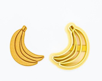 Banana Cookie Cutter: Printed Polymer Clay Cutter