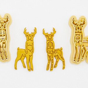 Centaur Deer Good & Evil Ancient Greece, Greek Mythology Printed Clay, Polymer Clay, Cookie Cutter