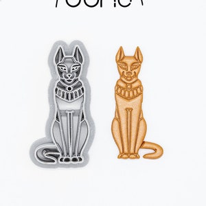 Egyptian Cat Polymer Clay, Cookie Cutter