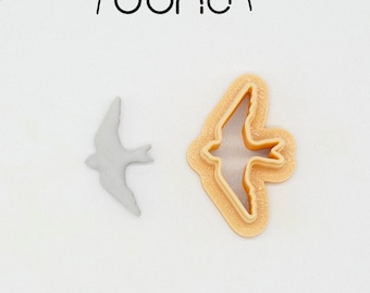 Swallow Bird Printed Clay, Polymer Clay, Cookie Cutter