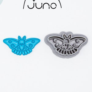 New small moth, Printed Clay, Polymer Clay, Cookie Cutter
