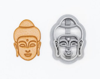 Buddha Face Polymer Clay, Cookie Cutter