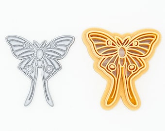 ルナモス、蝶のプリント粘土、ポリマー粘土、クッキーカッター