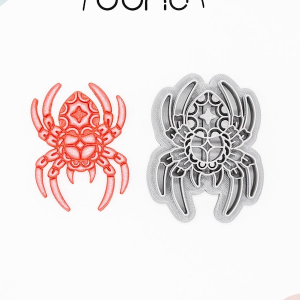 Gothic Spider, Traditional Tattoo, Old School, Tattoo Printed Clay, Polymer Clay, Cookie Cutter