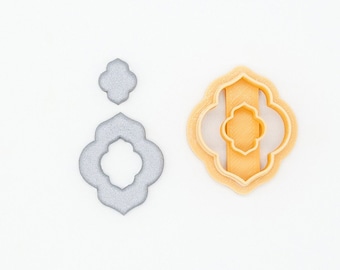 Moroccan Tile Shape Printed Clay, Polymer Clay, Cookie Cutter