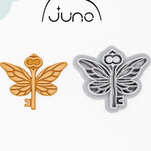 Butterfly Key Printed Clay, Polymer Clay, Cookie Cutter