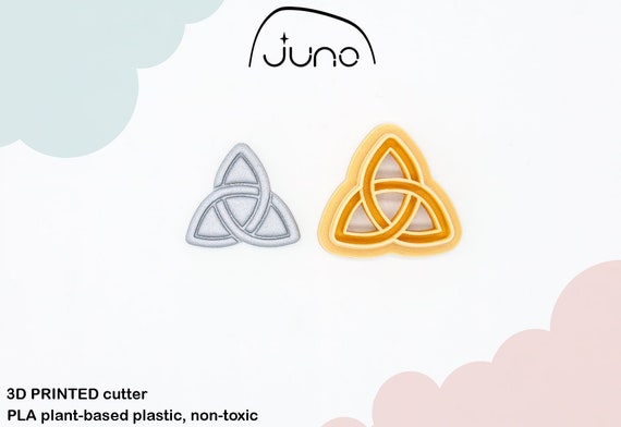 Celtic Trinity Knot Cookie Cutter: 3D Printed Clay Cutter