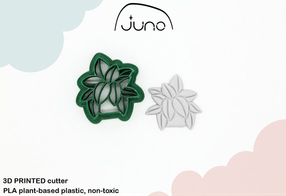 Rubber Plant Cookie Cutter: 3D Printed Polymer Clay Cutter
