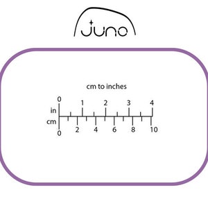 May include: A ruler with markings in inches and centimeters. The ruler is labeled "cm to inches" and has markings from 0 to 4 inches and 0 to 10 centimeters.