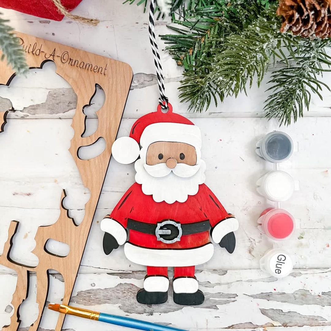 DIY Santa Ornament Inserts Santa Clause Ornament Blanks to Etsy