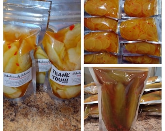 Produits de Guam, papaye marinée de Guam, daigo mariné de Guam, cornichons de Guam marinés