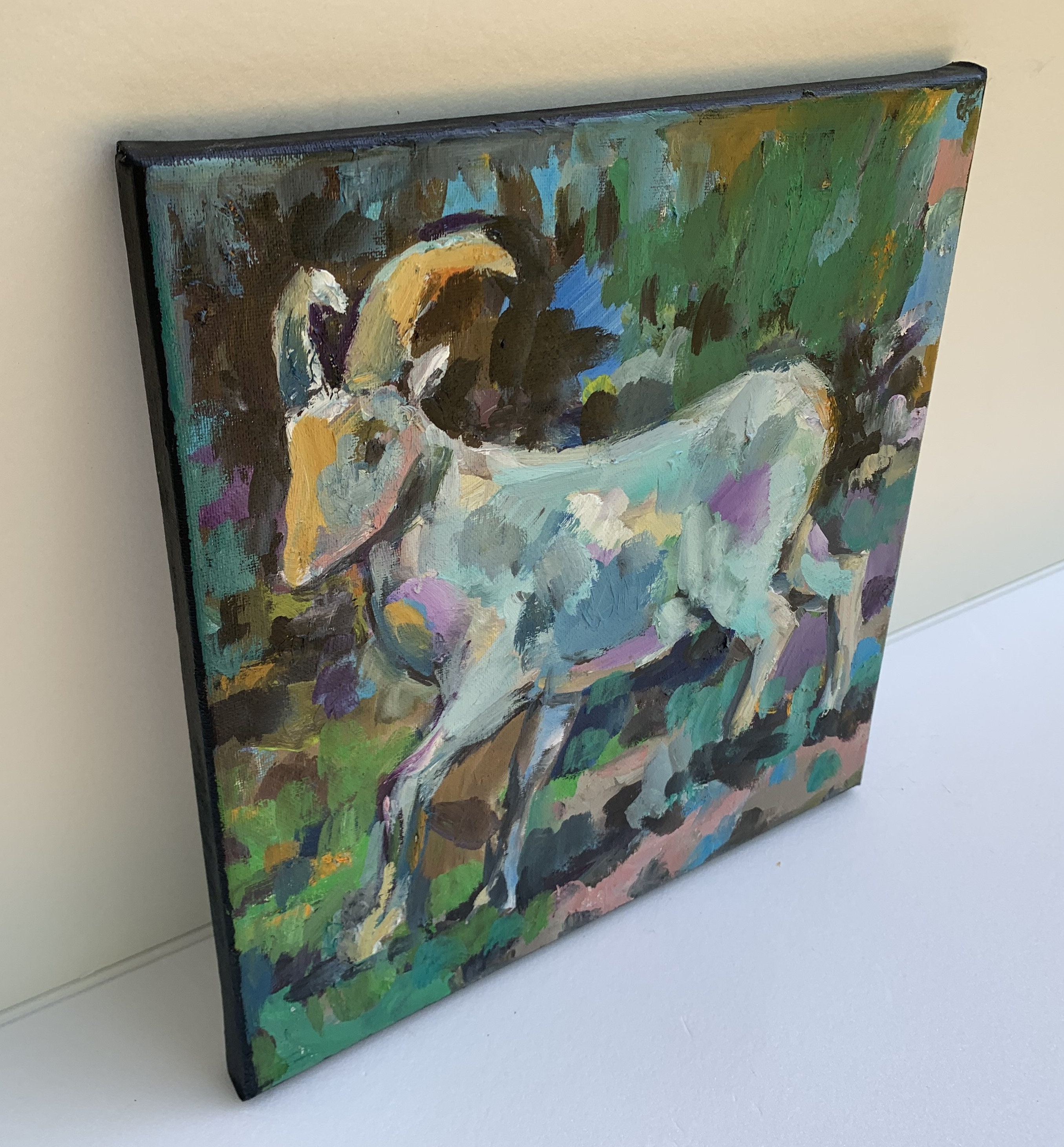 Goat Painting Goat Abstract Painting Goat Oil Painting Goat Etsy