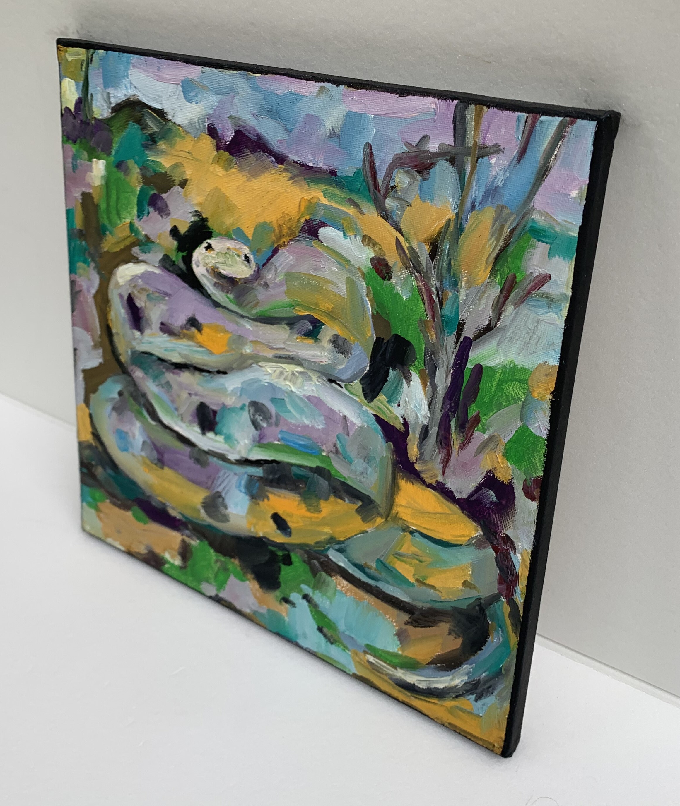 Snake Art Snake Abstract Painting Snake Oil Painting Snake Wall