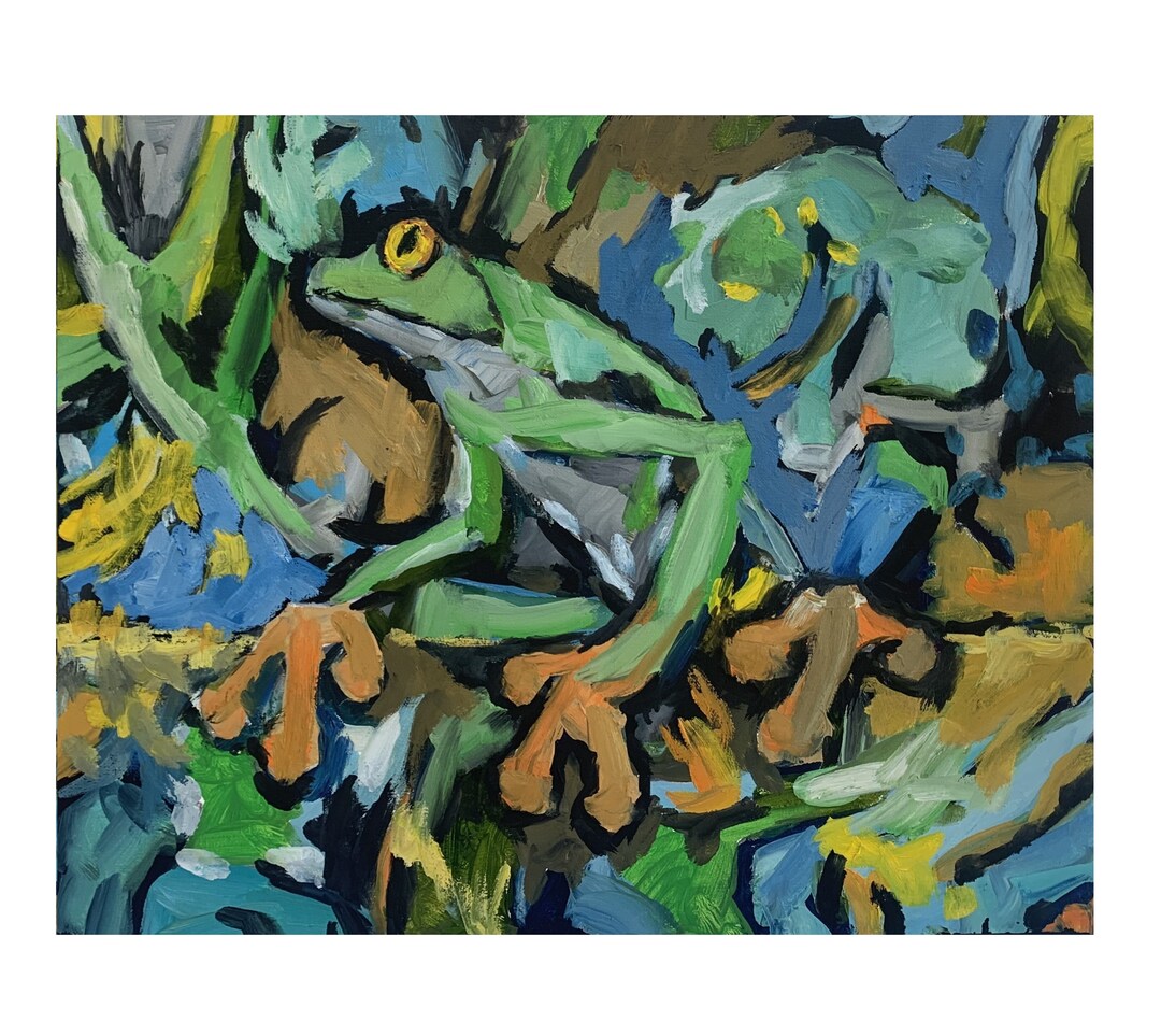 Frog Painting Frog Abstract Painting Frog Oil Painting Frog Wall Frog Painting Frog Abstract Painting Frog Oil Painting Frog Wall