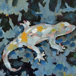 Lizard Painting Lizard Abstract Painting Lizard Oil Painting Lizard Wall Painting Lizard Decorative Painting Lizard Impressionist Painting