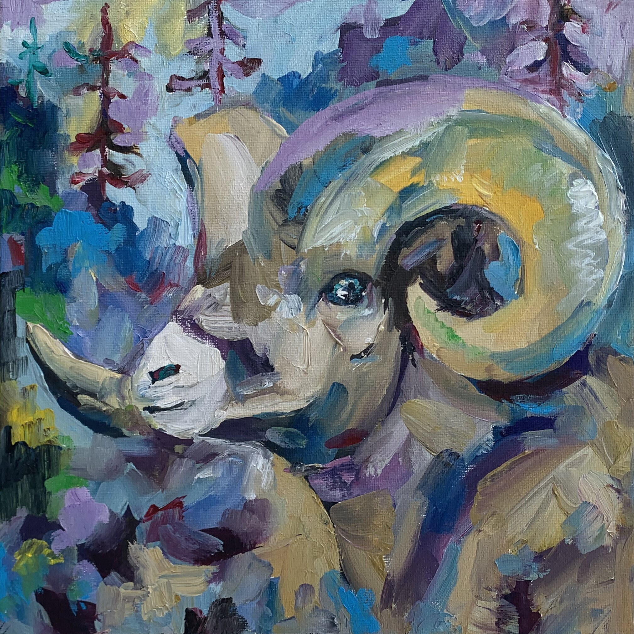 Ram Painting Ram Abstract Painting Ram Oil Painting Ram Wall Painting