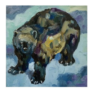 Wolverine Painting Wolverine Abstract Painting Wolverine Oil Painting Wolverine Wall Painting Wolverine Original Painting Wolverine