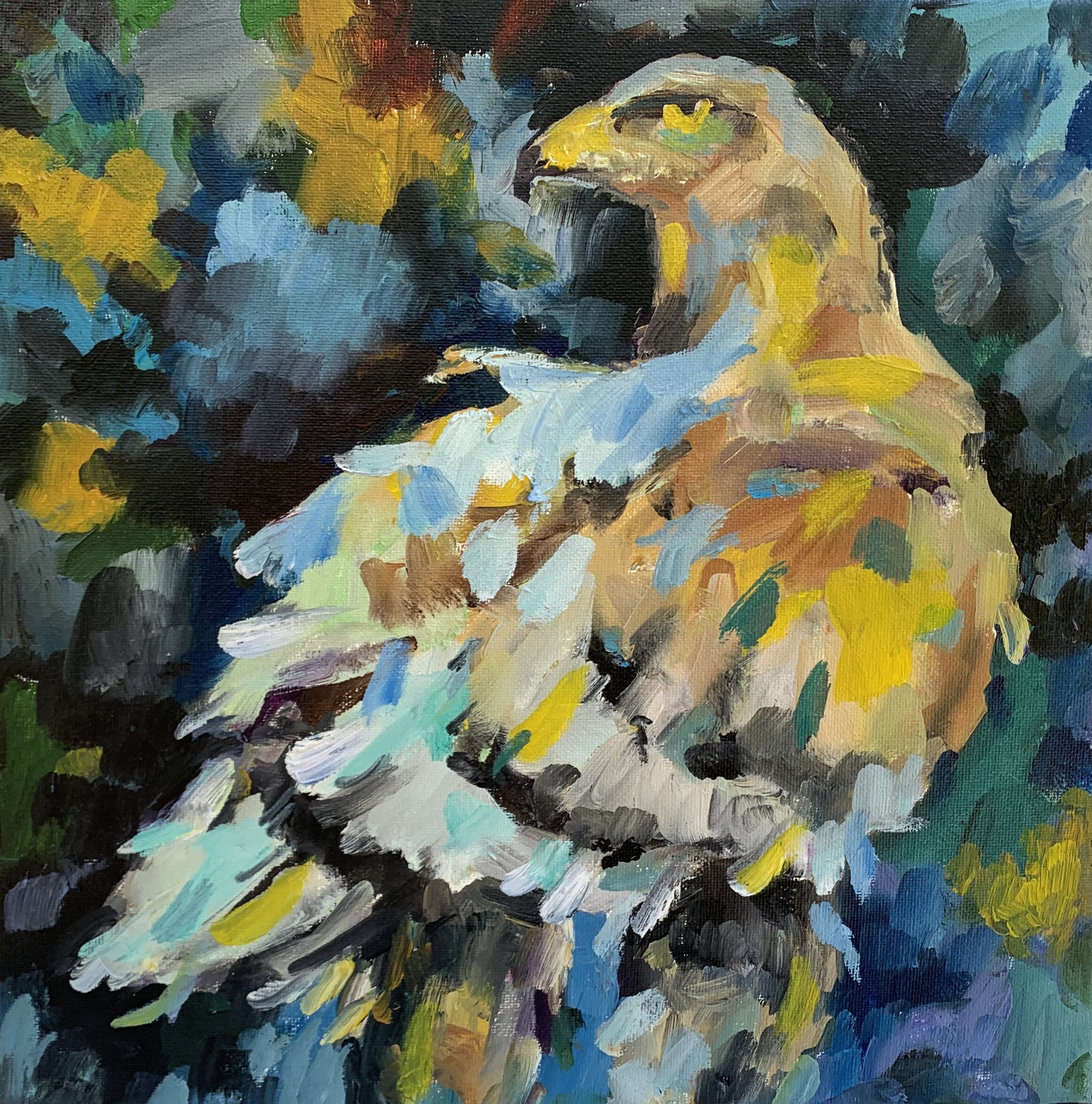 Hawk Painting Abstract