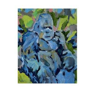 Gorilla Painting Gorilla Abstract Painting Gorilla Oil Painting Gorilla Wall Painting Gorilla Original Painting Gorilla Artwork Gorilla Art