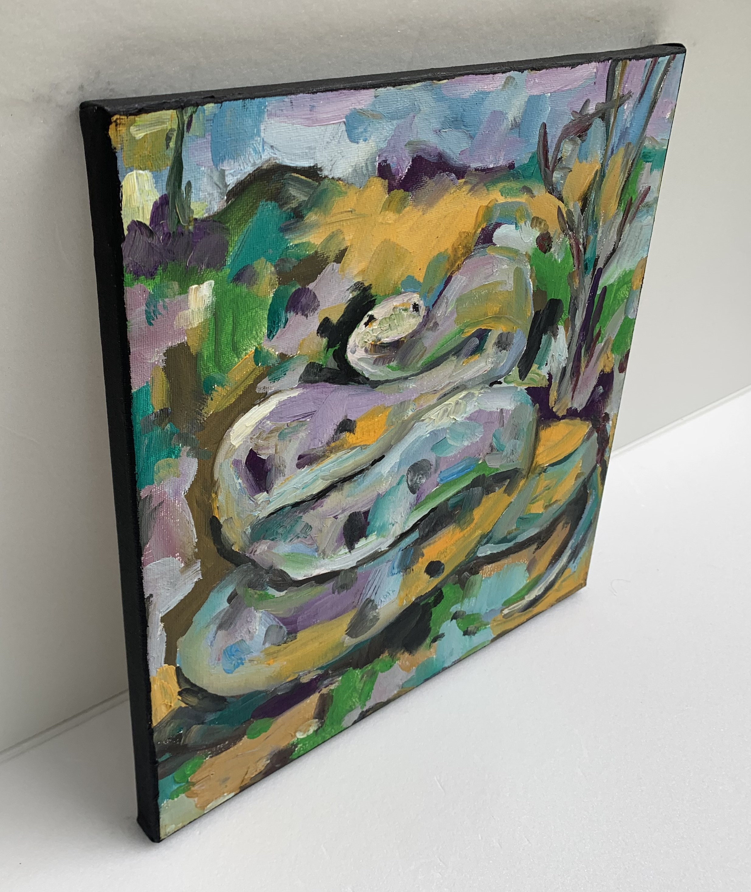 Snake Art Snake Abstract Painting Snake Oil Painting Snake Wall