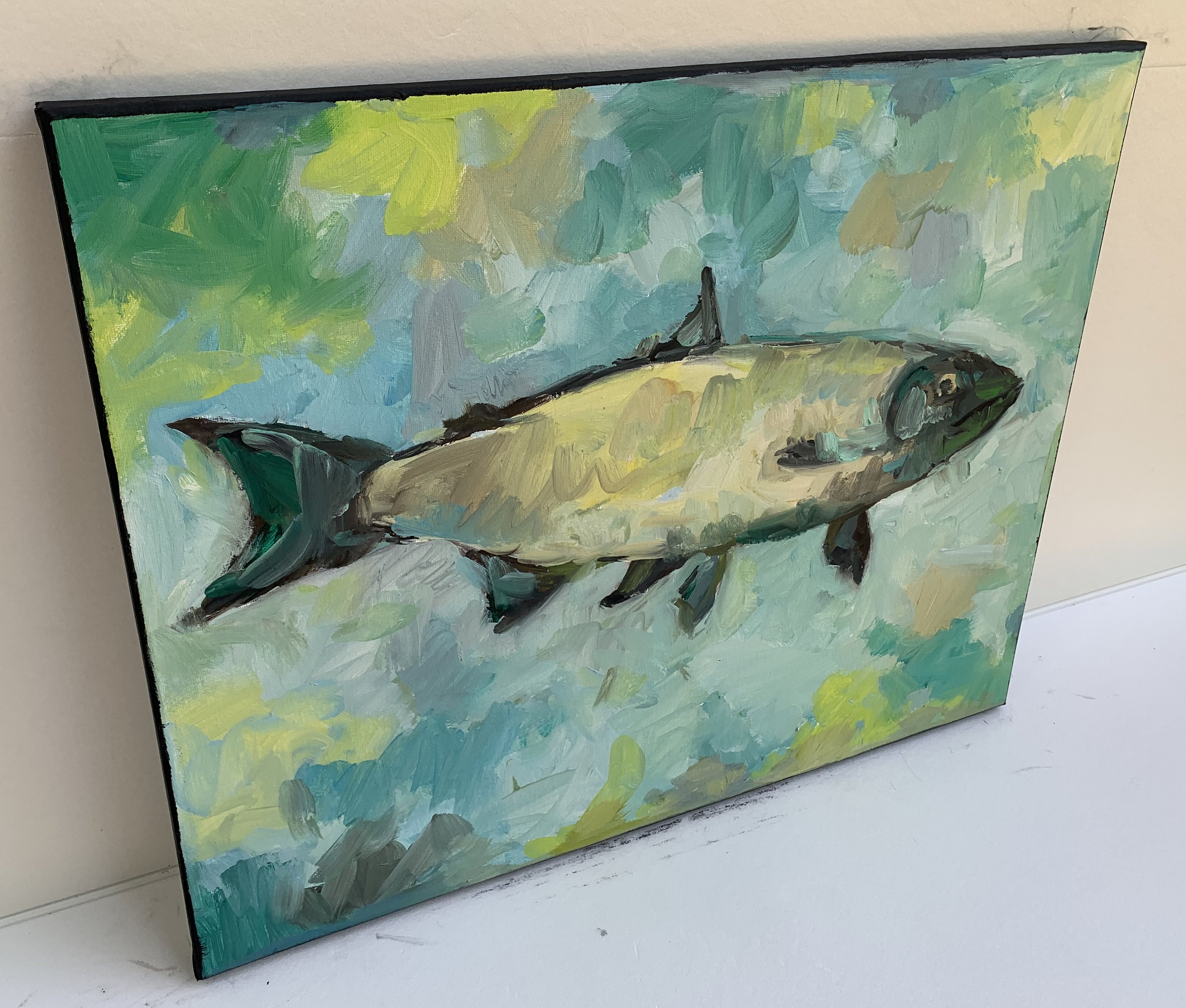 Fish Painting Fish Abstract Painting Fish Oil Painting Fish Wall