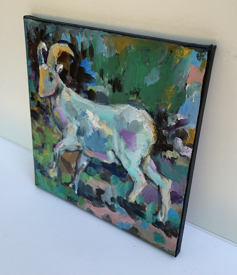 Goat Painting Goat Abstract Painting Goat Oil Painting Goat - Etsy