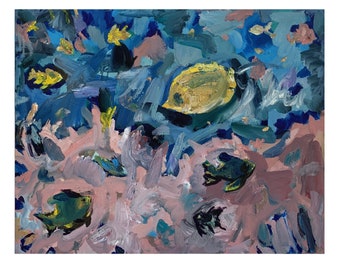 Original Ölgemälde – Wildtier Wandkunst – Einzigartiges Ölgemälde