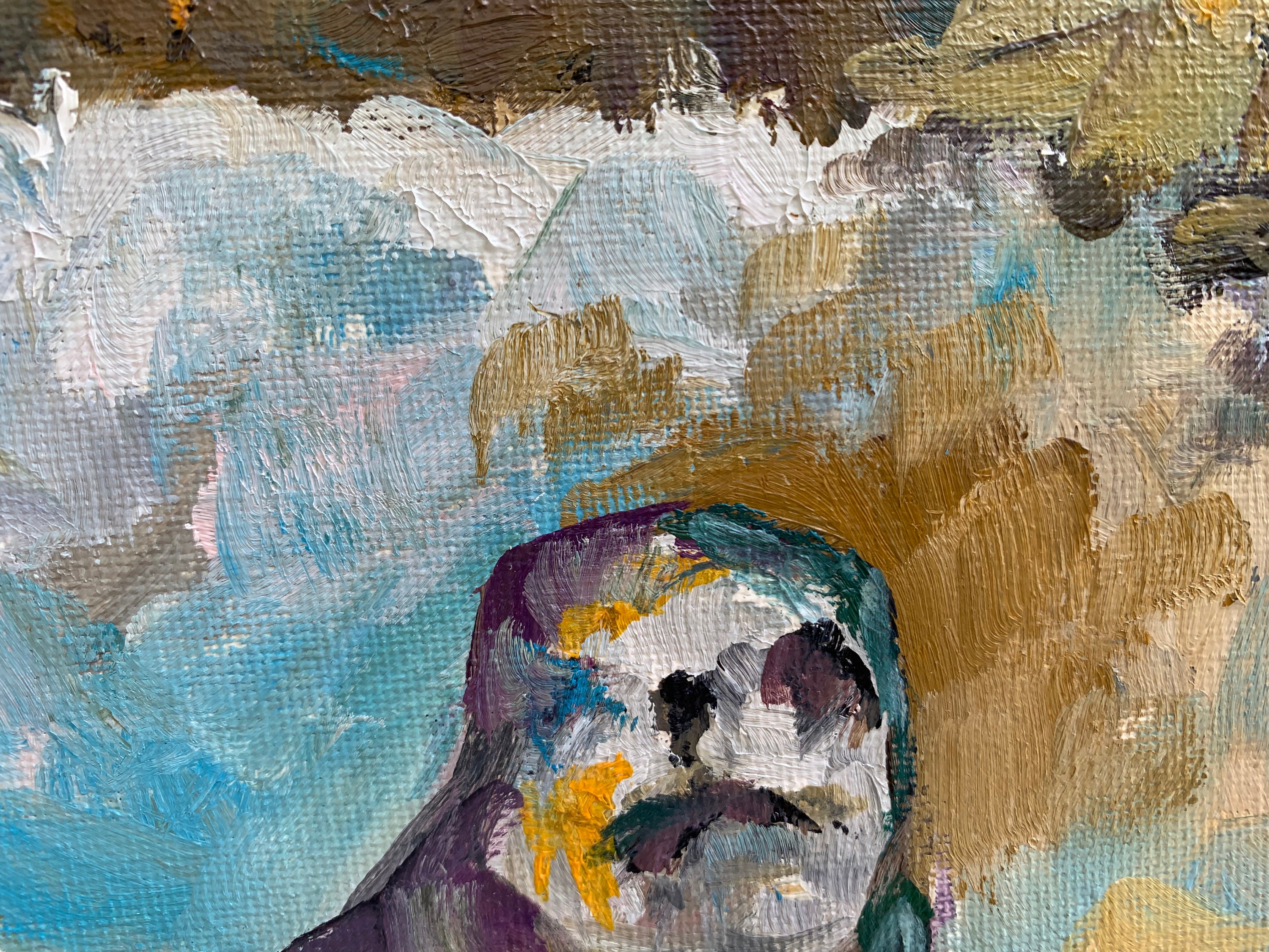 Seal Painting Seal Abstract Painting Seal Oil Painting Seal Etsy