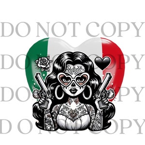 Chicana, Mexicana vlagkleuren, Chola stijl, PNG, Old School, Hispanic PNG