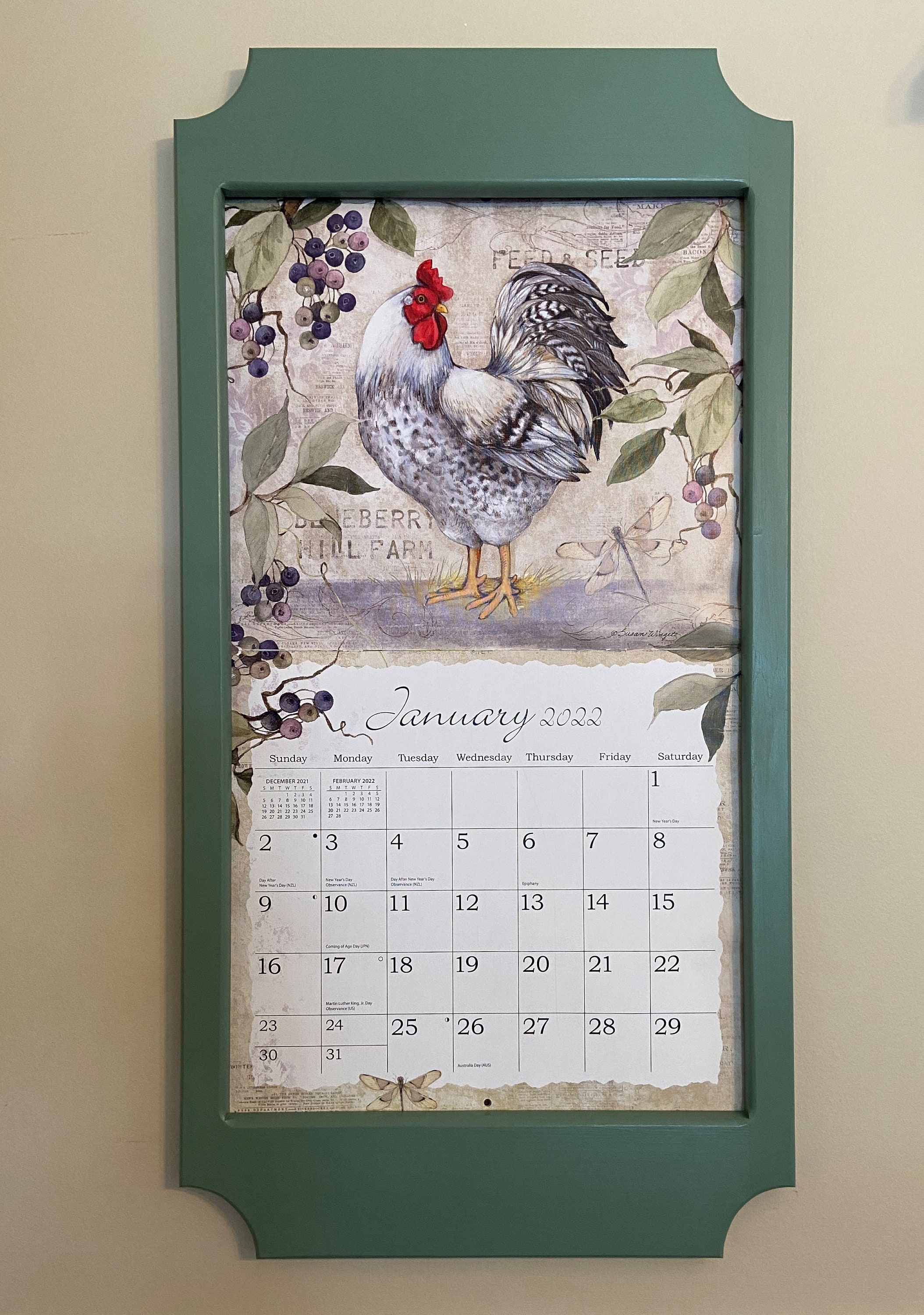Custom Solid Pine Calendar Frame for Lang Style Collectable - Etsy