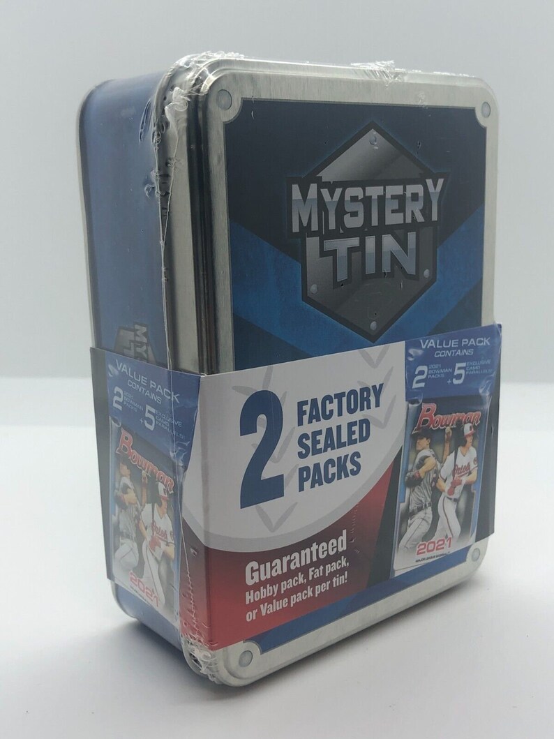 2022 MJ Holding Baseball Mystery Tin 2 Factory Sealed Packs Etsy