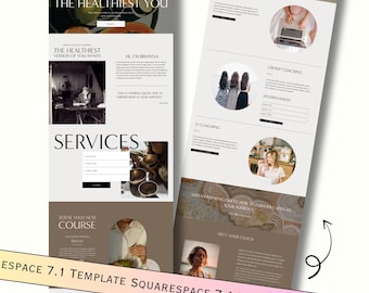 Squarespace Website Template: Online Course, Coaching & Therapist Site