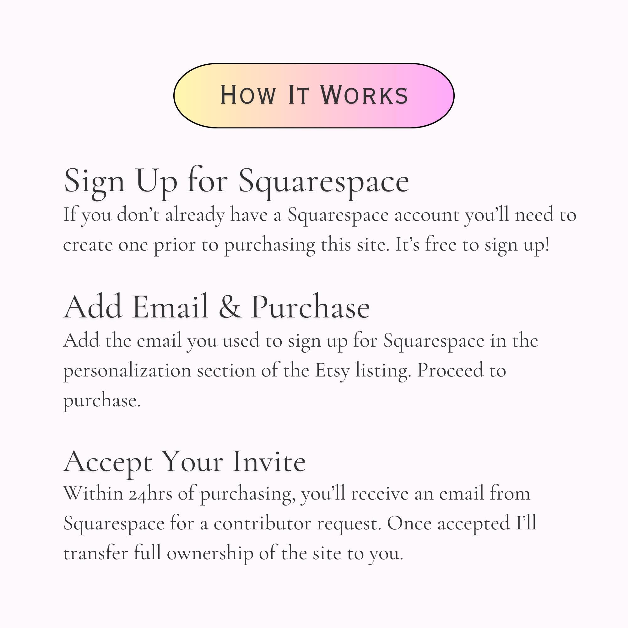 Customizable Modern Squarespace 7.1 Template Website for Florist, Event ...