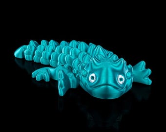 Customizable 3D Printed Bearded Dragon, Articulated Bearded Dragon Fidget Toy, Cute Bearded Dragon Desk Pet, Gift for Bearded Dragon Lover