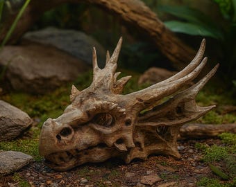 AQ05 - Dragon Skull Aquarium Decor PETG Fish Tank Cave Ornament Fantasy Reptile Hideout DnD Themed Aquascape 3D Printed Safe Decoration