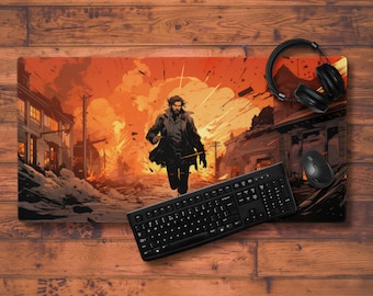 DM64 - Blast Radius | 3 sizes up to 31in  x 15.5in | Gaming Mousepad, Gaming Desk Mat, Custom Desk Mat, Extra Large Custom Mousepad
