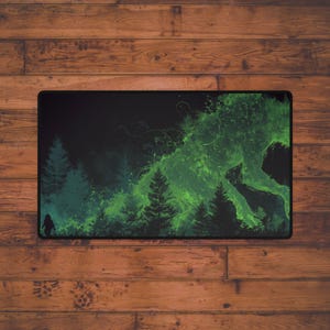 Verdant Titan MTG Playmat | Green Forest Elemental Desk Mat for Magic the Gathering Commander TCG Battlestation