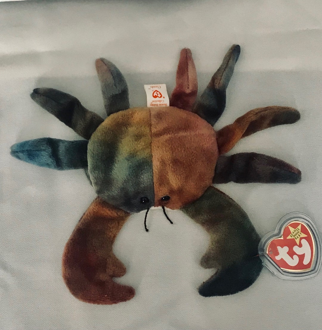 Claude the Crab Beanie Baby Rare Etsy