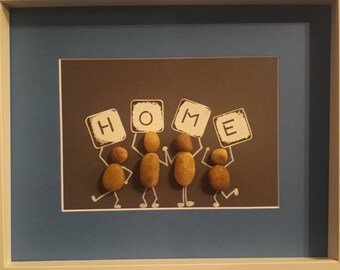 Framed Pebble Art - Pebble People Home
