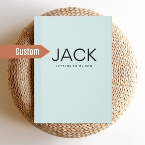 Personalized Letters To My Son Journal: Baby Shower Keepsake