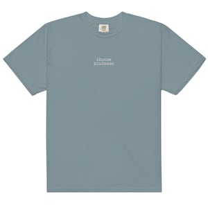 Embroidered Comfort Colors® Choose Kindness Shirt Motivation Shirt Positive Affirmation Tee Positive Shirt Be Kind Shirt Social Worker Shirt