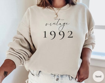 Vintage 1992 Sweatshirt: 30th Birthday Gift