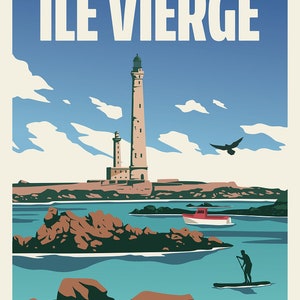 Poster Lighthouse of Ile Vierge, Plouguerneau