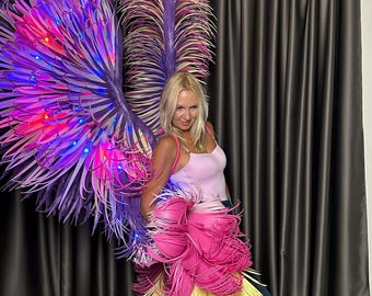Kleurrijke carnavalsvleugels: lichtgewicht festival-, cosplay- en danskostuum