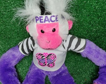 mohawk monkey stuffed animal