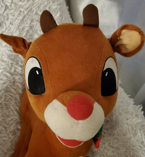 large stuffed rudolph
