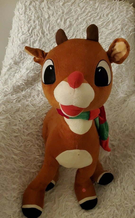 large stuffed rudolph