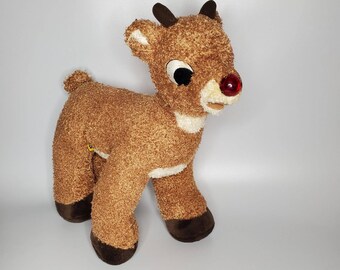 Christmas 16"  Reindeer Rudolph Red Nose Build your own bear Make a teddy kit 